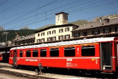 RhB (Rhätische Bahn), St. Moritz 13. July 2003
